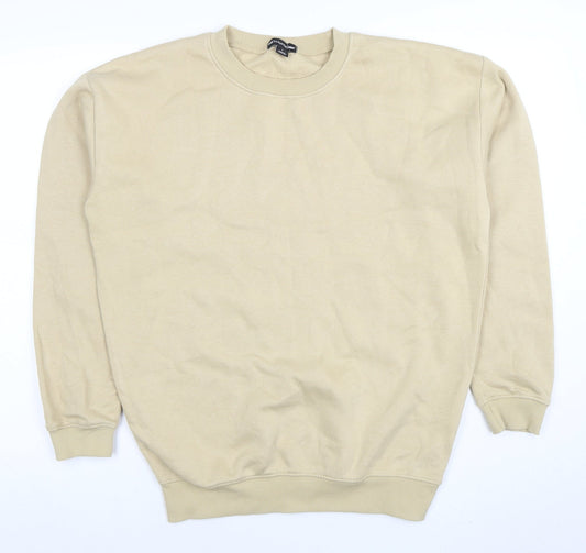 Womens UK Size S PRETTYLITTLETHING Beige Pullover Sweatshirt