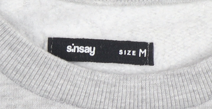 Womens UK Size M Sinsay Grey Pullover Sweatshirt