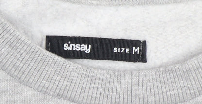 Womens UK Size M Sinsay Grey Pullover Sweatshirt