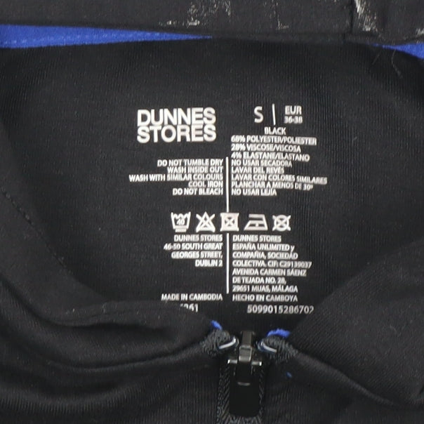 Womens UK Size S Dunnes Stores Black Pullover Hoodie