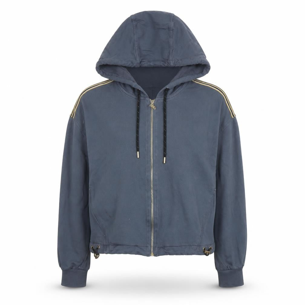 Womens UK Size 14 EVA KAYAN Blue Full Zip Hoodie