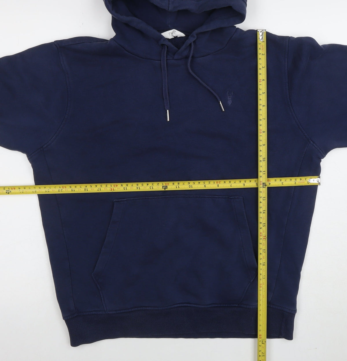 Mens UK Size S NEXT Blue Pullover Hoodie