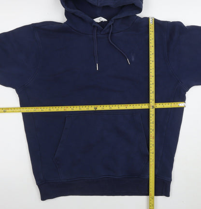 Mens UK Size S NEXT Blue Pullover Hoodie