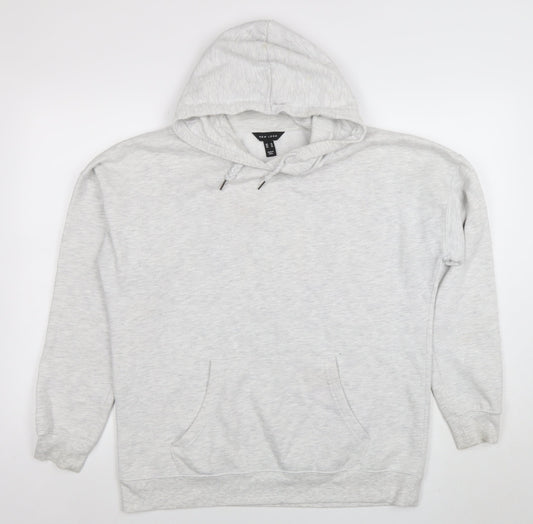 Womens UK Size M New Look Grey Pullover Hoodie