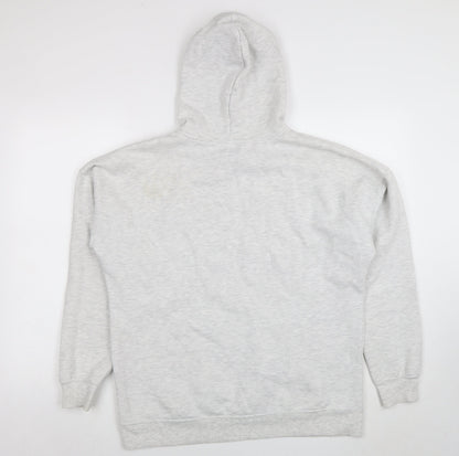 Womens UK Size M New Look Grey Pullover Hoodie