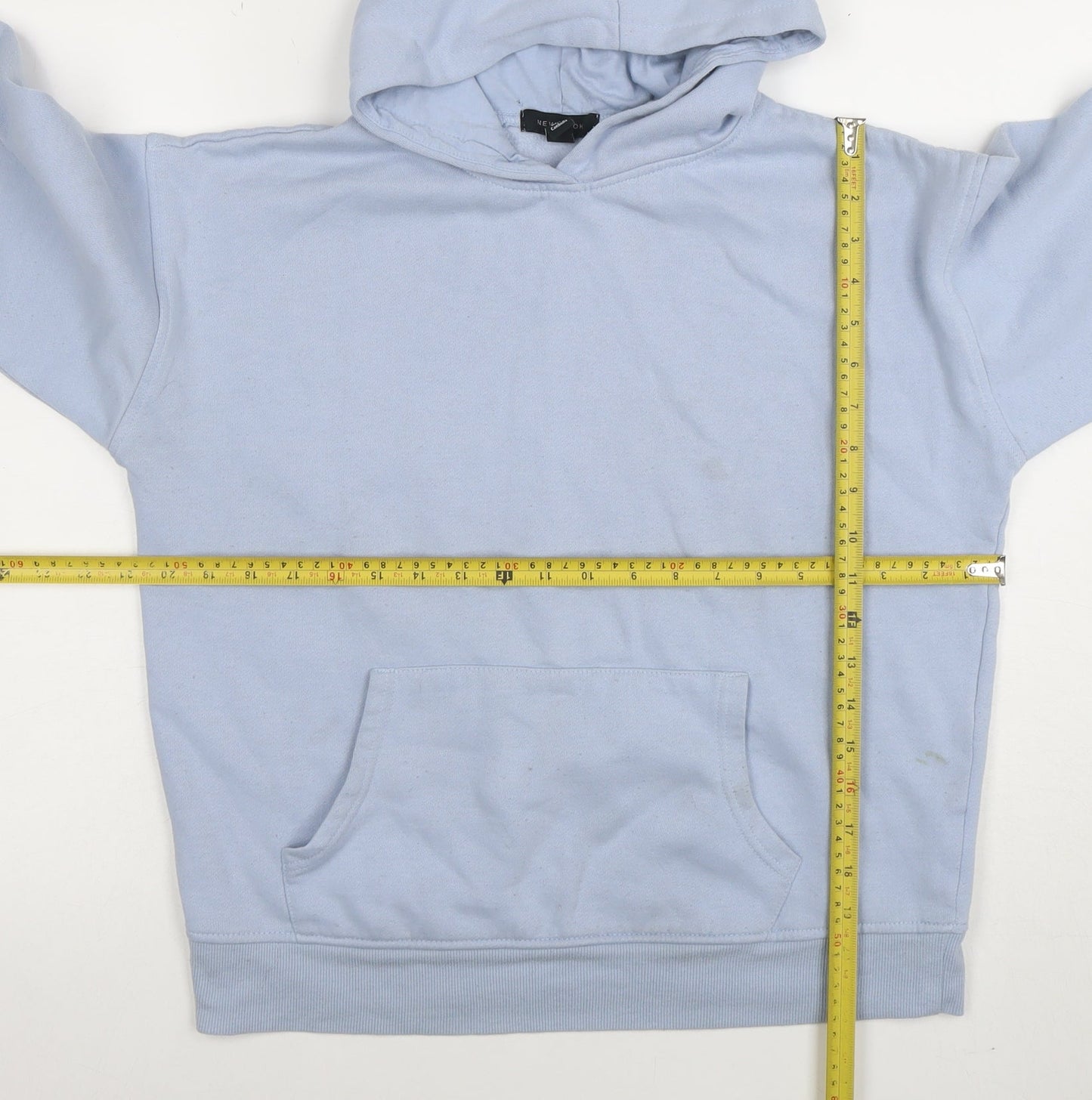 Womens UK Size S New Look Blue Pullover Hoodie