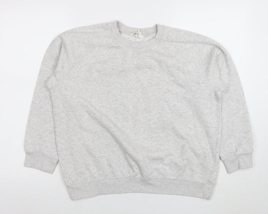 Womens UK Size S H&M Grey Pullover Sweatshirt
