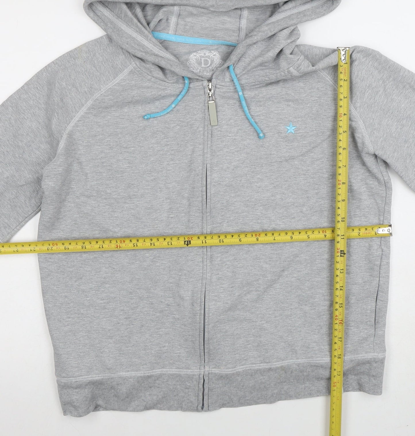 Womens UK Size 18-20 St. Bernard for Dunnes Stores Grey Full Zip Hoodie