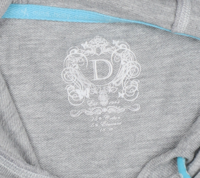 Womens UK Size 18-20 St. Bernard for Dunnes Stores Grey Full Zip Hoodie