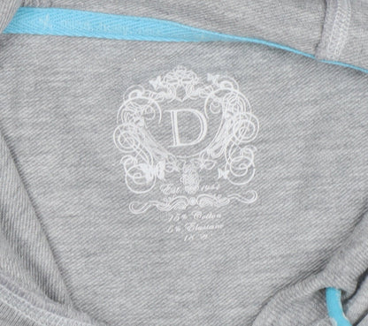 Womens UK Size 18-20 St. Bernard for Dunnes Stores Grey Full Zip Hoodie