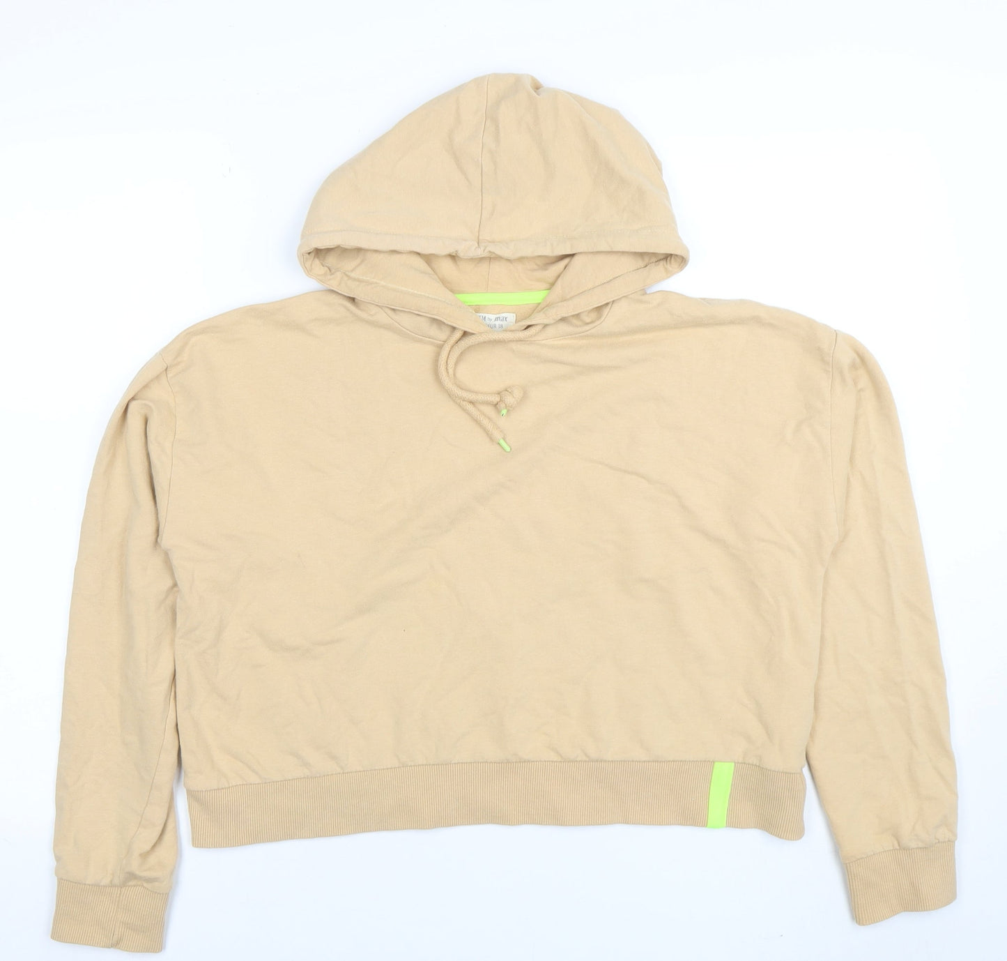 Womens UK Size 12 Denim by Max Beige Pullover Hoodie