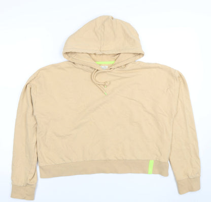 Womens UK Size 12 Denim by Max Beige Pullover Hoodie