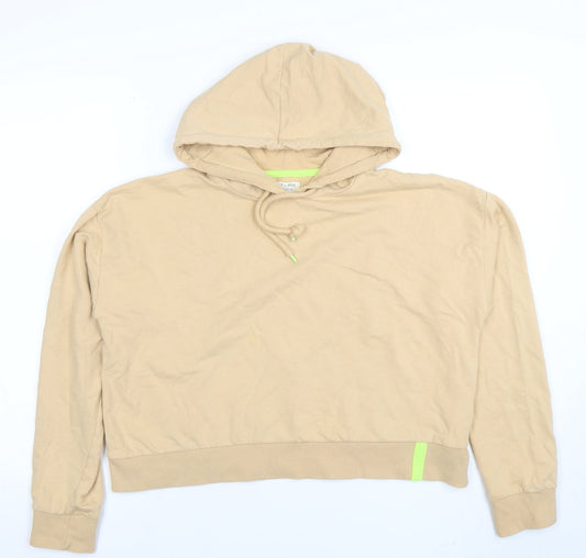 Womens UK Size 12 Denim by Max Beige Pullover Hoodie