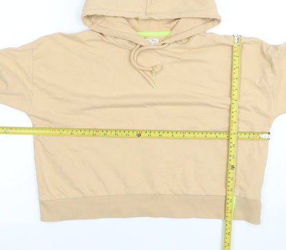 Womens UK Size 12 Denim by Max Beige Pullover Hoodie