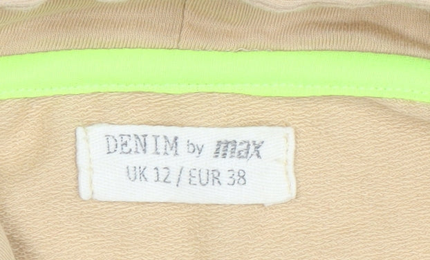 Womens UK Size 12 Denim by Max Beige Pullover Hoodie