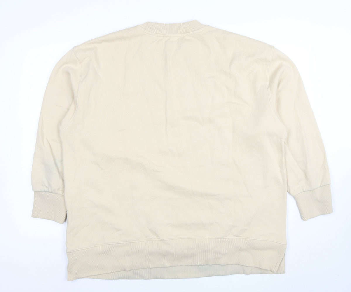 Mens UK Size XL NEXT Beige Pullover Sweatshirt