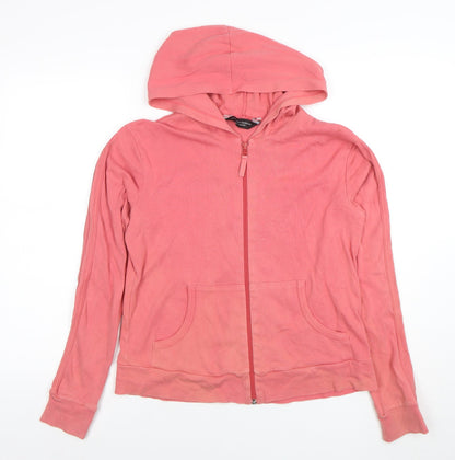 Womens UK Size 14 Dorothy Perkins Pink Full Zip Hoodie