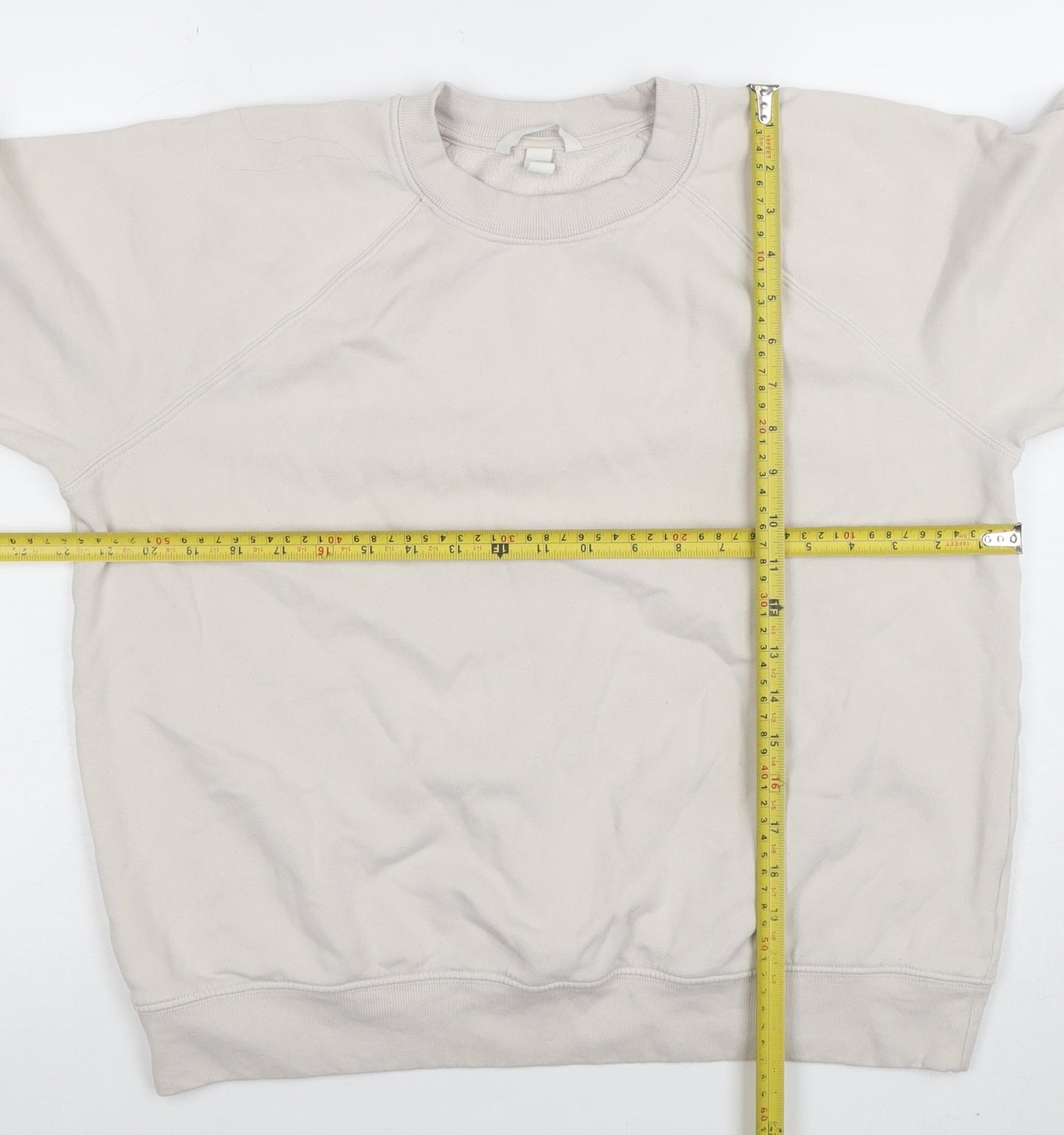 Womens UK Size S H&M Beige Pullover Sweatshirt