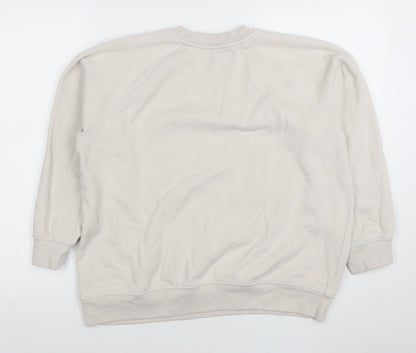 Womens UK Size S H&M Beige Pullover Sweatshirt