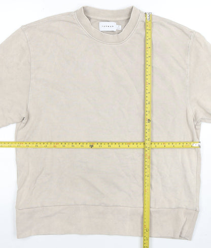 Mens UK Size S Topman Beige  T-Shirt