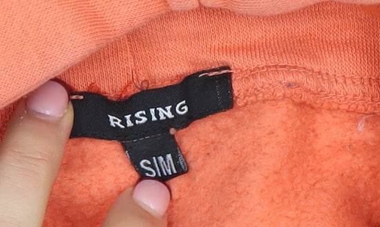Womens UK Size S Rising Orange Pullover Hoodie