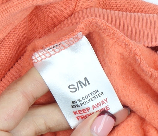 Womens UK Size S Rising Orange Pullover Hoodie