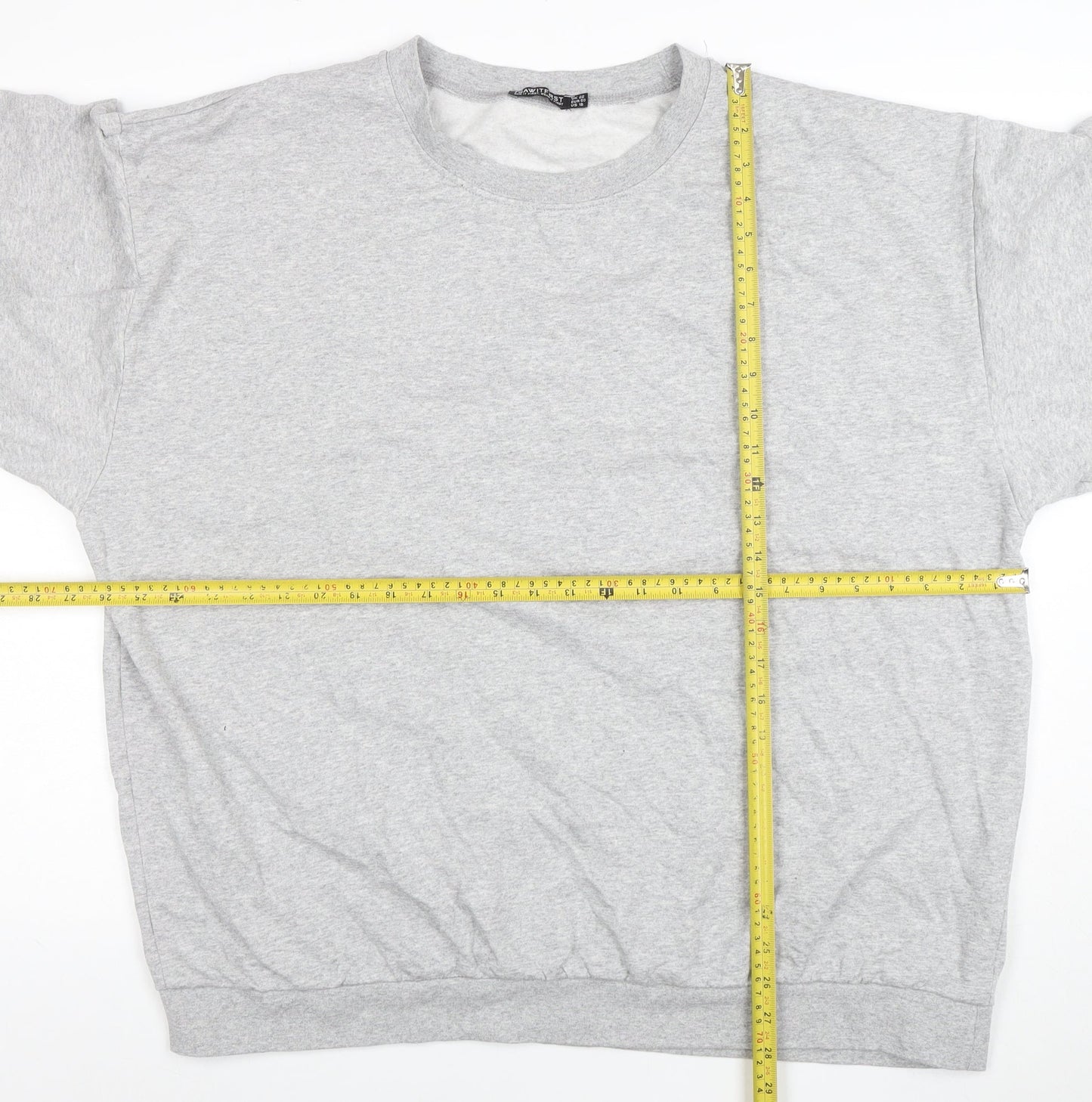 Womens UK Size 22 I SAW IT FIRST Grey Pullover Sweatshirt