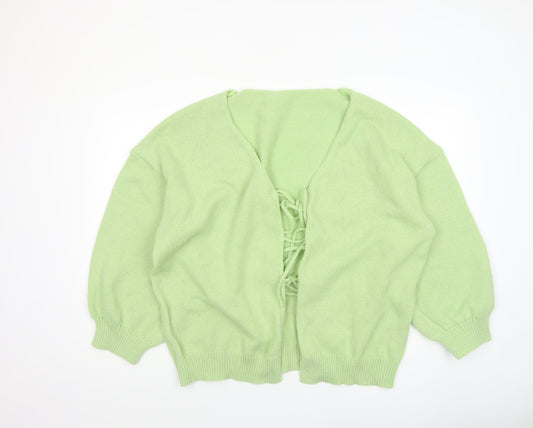 Womens UK Size 3XL SheIn Green Cardigan Jumper