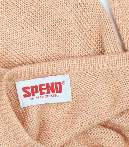 Womens UK Size S SPEND by Atte Gemzell Beige Pullover Jumper