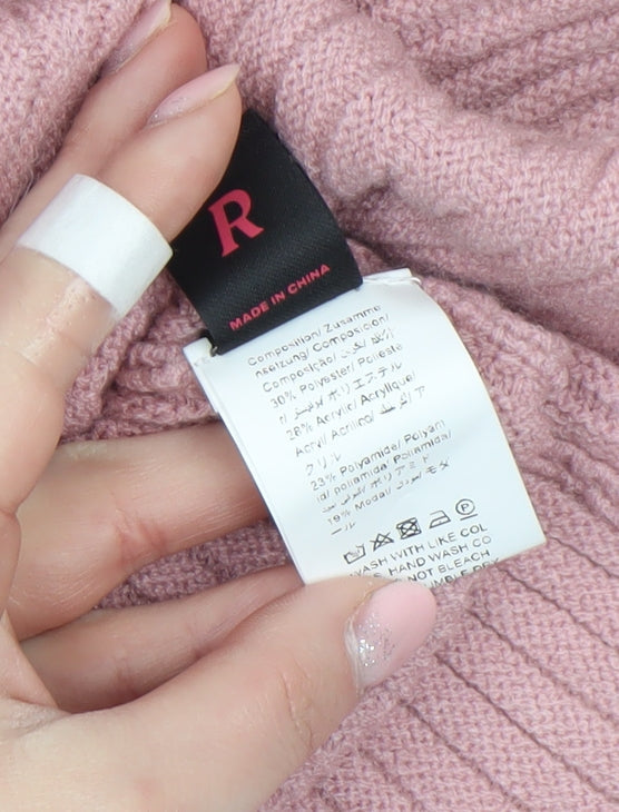 Womens UK Size 8 ROMWE Pink Pullover Jumper