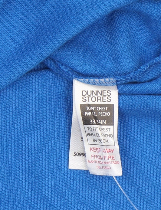 Dunnes Stores Men's Blue Cotton Polo Shirt Size S 33/34in