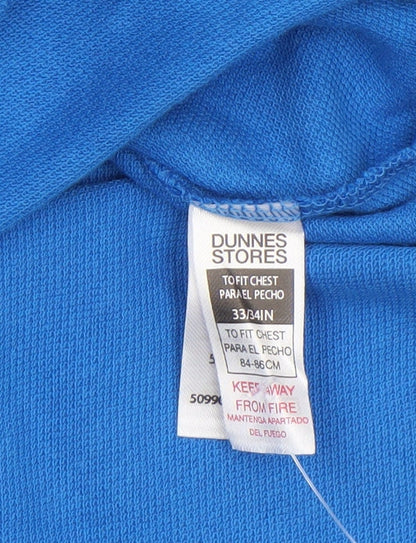 Dunnes Stores Men's Blue Cotton Polo Shirt Size S 33/34in