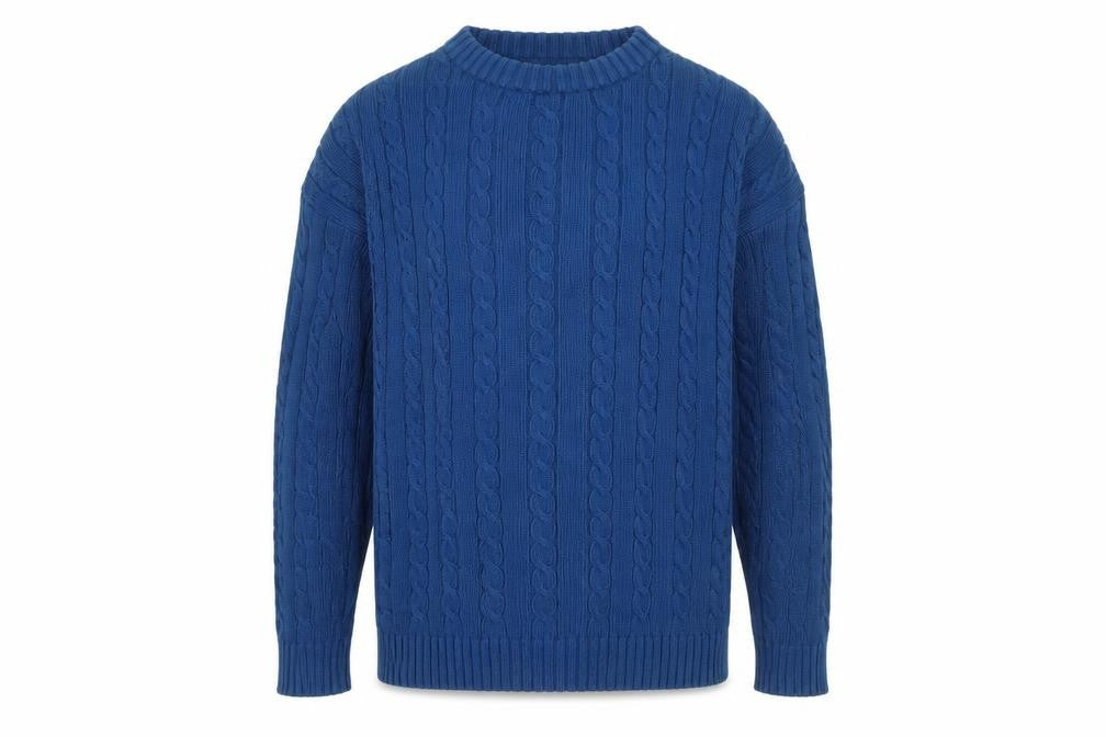 Mens UK Size L Enrico Gorlan Blue Pullover Jumper
