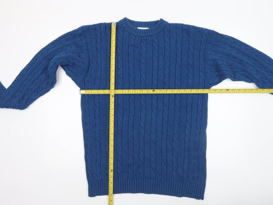 Mens UK Size L Enrico Gorlan Blue Pullover Jumper