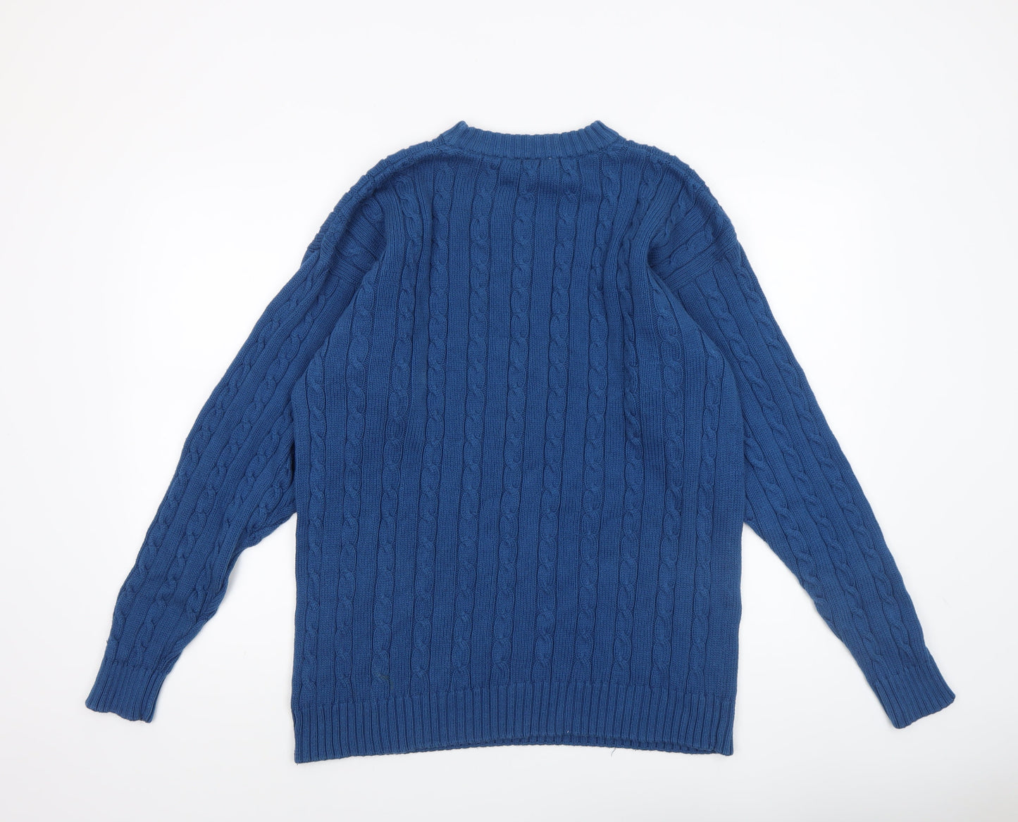 Mens UK Size L Enrico Gorlan Blue Pullover Jumper