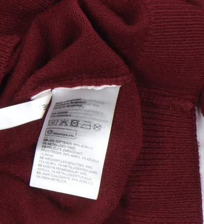 Girls UK Size 10-12 Years H&M Red Pullover Jumper