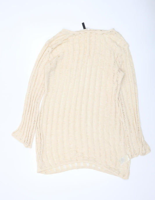 Womens UK Size 12 H&M Beige Pullover Jumper