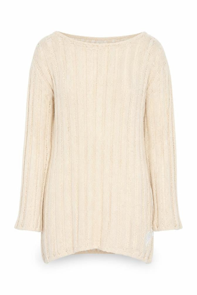 Womens UK Size 12 H&M Beige Pullover Jumper