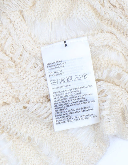 Womens UK Size 12 H&M Beige Pullover Jumper