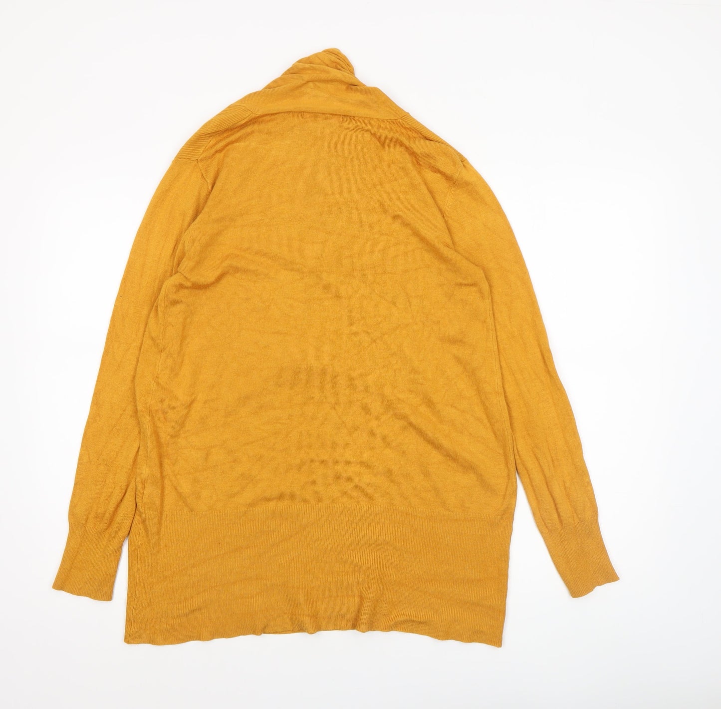 Womens UK Size XS Primark Yellow Cardigan Jumper