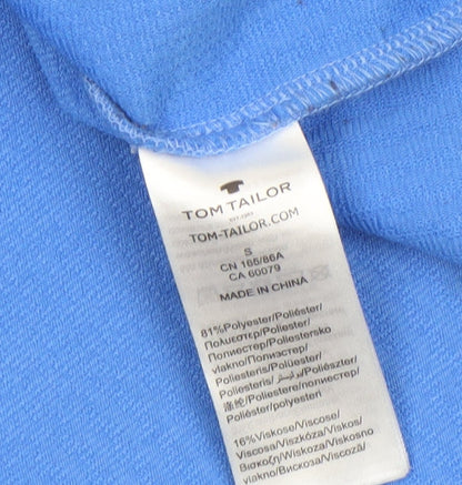 Womens UK Size S TOM TAILOR Blue Pullover Sweatshirt