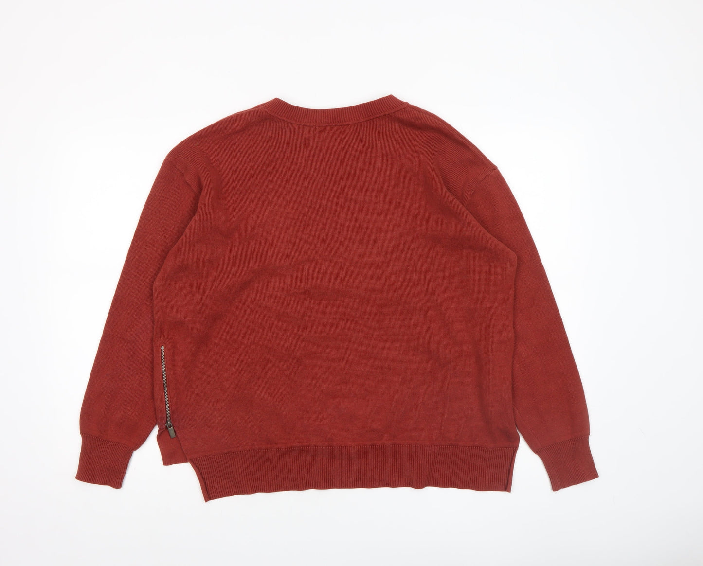 Womens UK Size 10 MNG Red Pullover Jumper