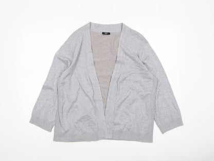 Womens UK Size XL M&Co Grey Cardigan Jumper