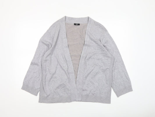 Womens UK Size XL M&Co Grey Cardigan Jumper