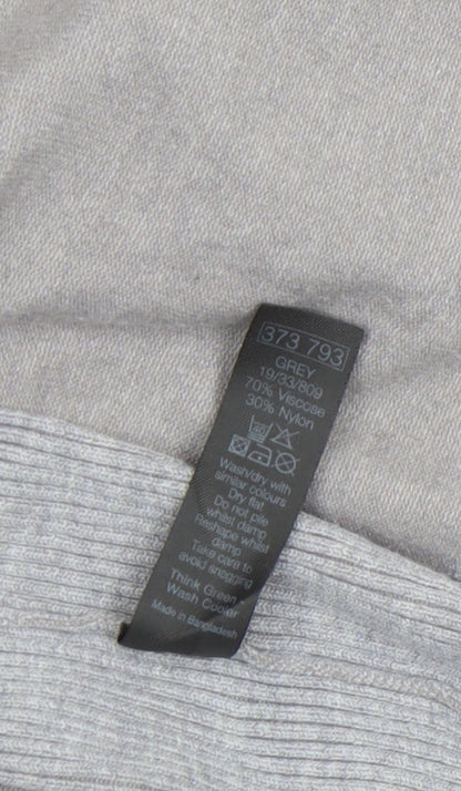 Womens UK Size XL M&Co Grey Cardigan Jumper