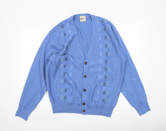 Womens UK Size L Gabicci Blue Cardigan Jumper