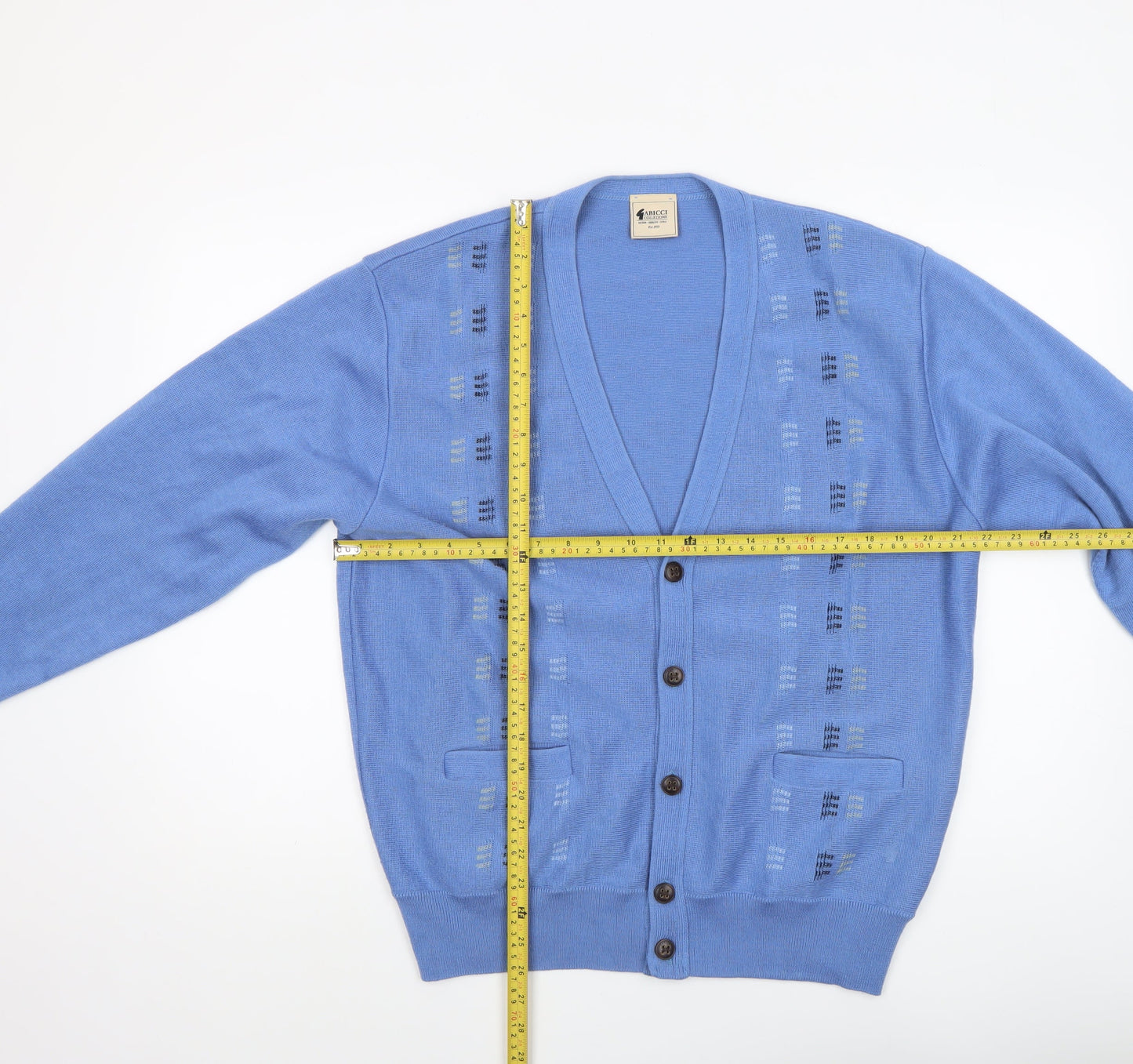 Womens UK Size L Gabicci Blue Cardigan Jumper