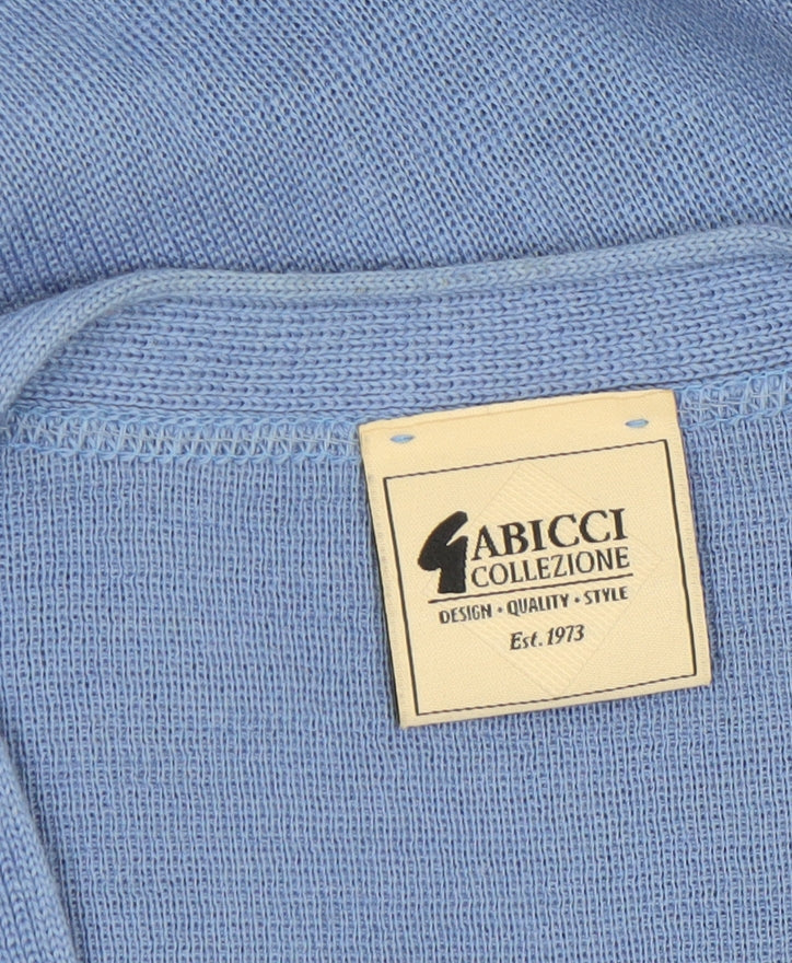 Womens UK Size L Gabicci Blue Cardigan Jumper