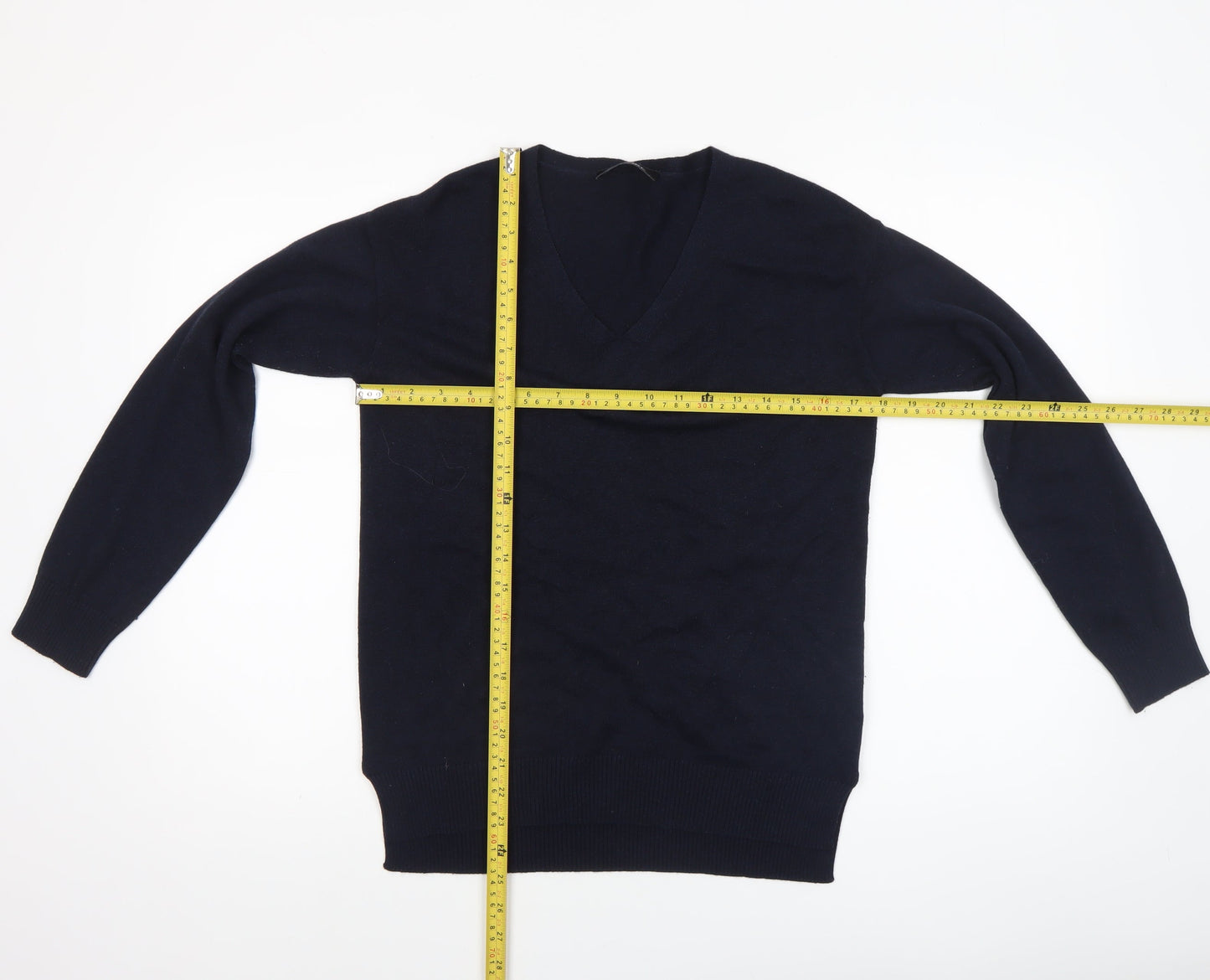 Womens UK Size L M&Node Blue Pullover Jumper