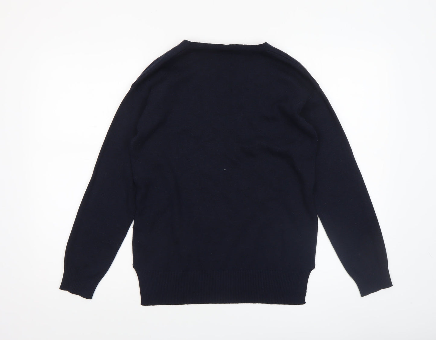 Womens UK Size L M&Node Blue Pullover Jumper